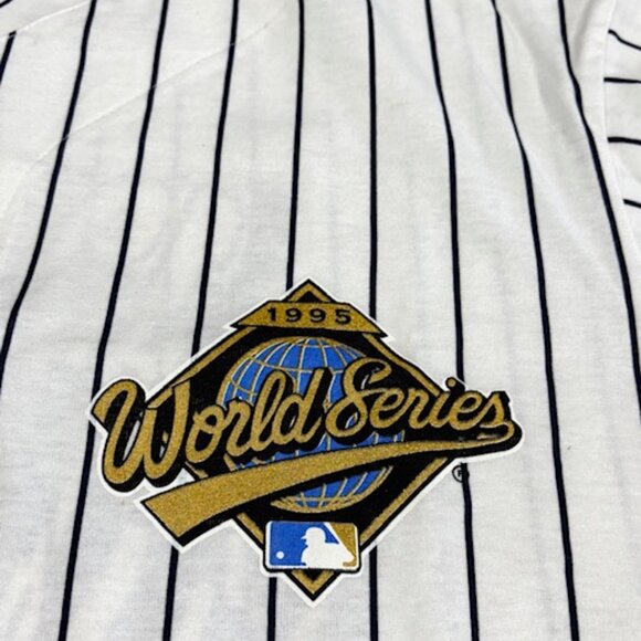 Vintage 1995 World Series Cleveland Indians Jersey by Majestic Mens XL - Picture 5 of 6